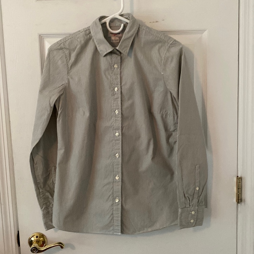 J. Crew Striped Haberdashery Shirt Size Small